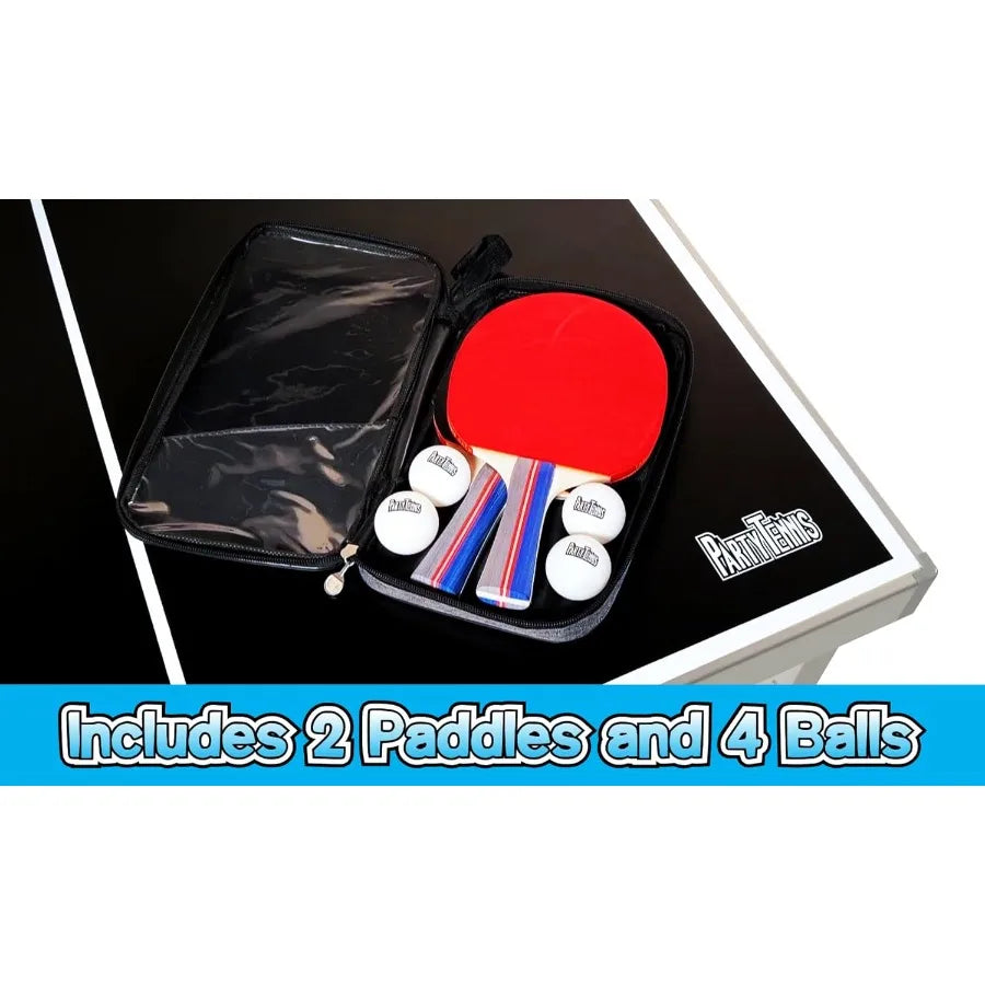 XMSJ PartyLife Portable Folding Ping Pong Table Indoor Outdoor LED