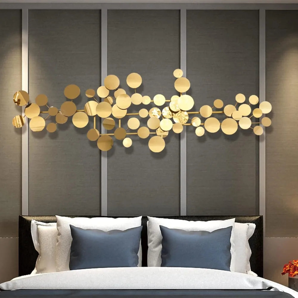 Geometric 3D Metal Wall Art Modern Abstract Decor Artwork