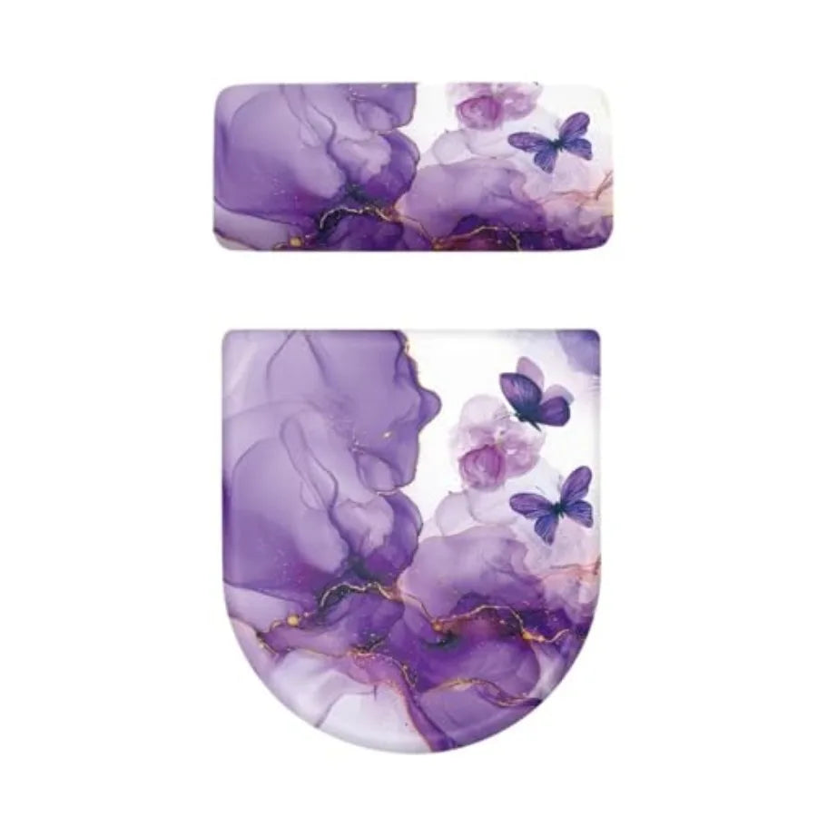 High Concerned Toilet Seat And Tank Lid Cover Set Butterfly