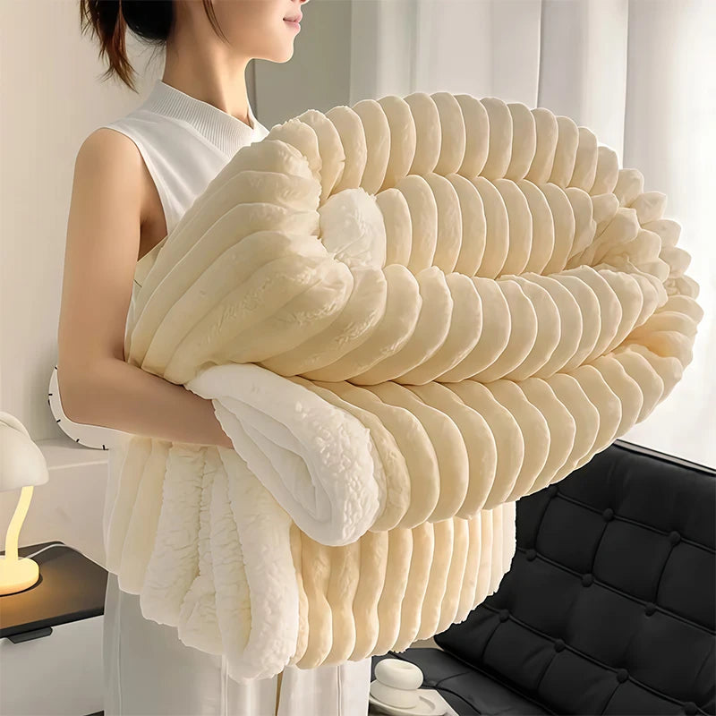 Craft of Weaving Weighted Sherpa Fleece Blanket