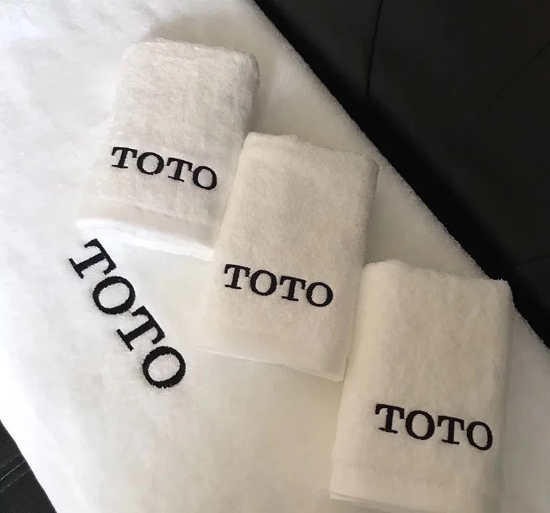 100% Cotton White Face Towel for Hotel Custom Embroidery Bath Towel Personalized Customized Beach Towel Corporate Gift With Logo