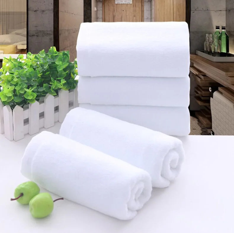100% Cotton White Face Towel for Hotel Custom Embroidery Bath Towel Personalized Customized Beach Towel Corporate Gift With Logo