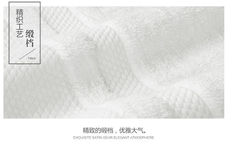 100% Cotton White Face Towel for Hotel Custom Embroidery Bath Towel Personalized Customized Beach Towel Corporate Gift With Logo