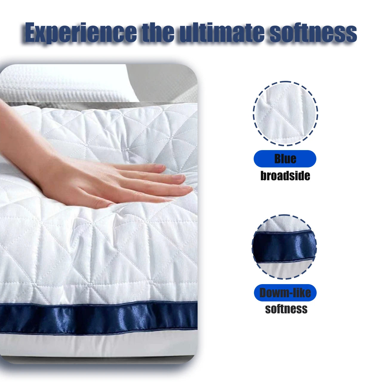 Hotel Quality Microfiber Bed Pillows Set Of 2 For Sleepers