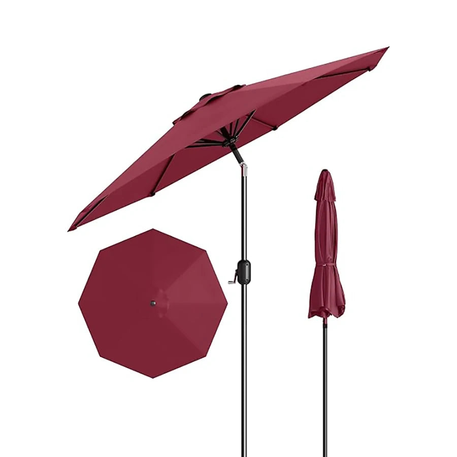Blissun Outdoor Patio Umbrella With Crank Lift And Tilt
