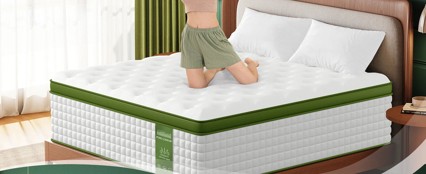 BedStory Hybrid Mattress With Gel Memory Foam And Pocket Springs