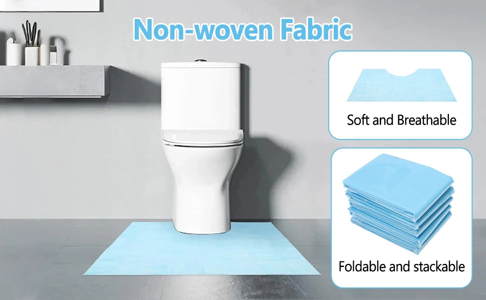 Bymaocar Disposable U-Shaped Toilet Mat Training Floor Mat