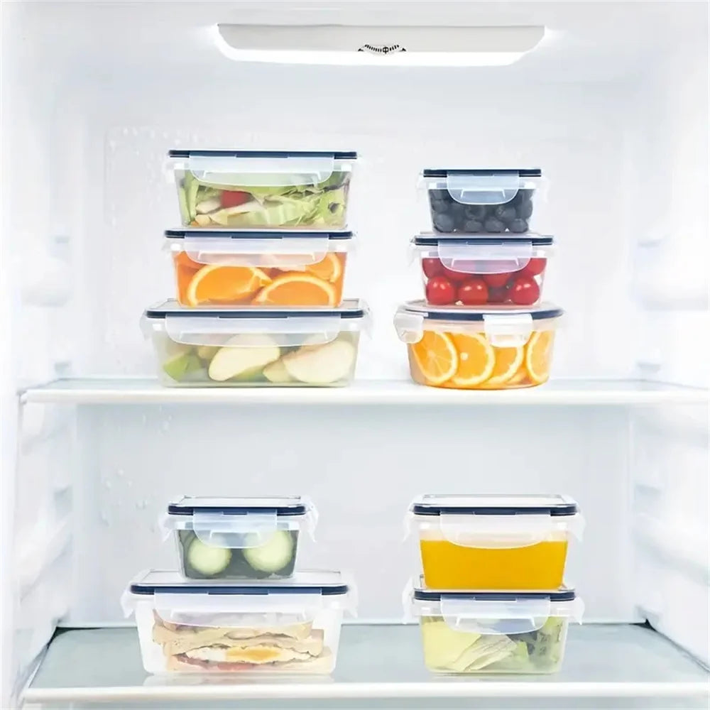 BPA Free Airtight Lunch Boxes Set, Microwave Safe PlasticContainers