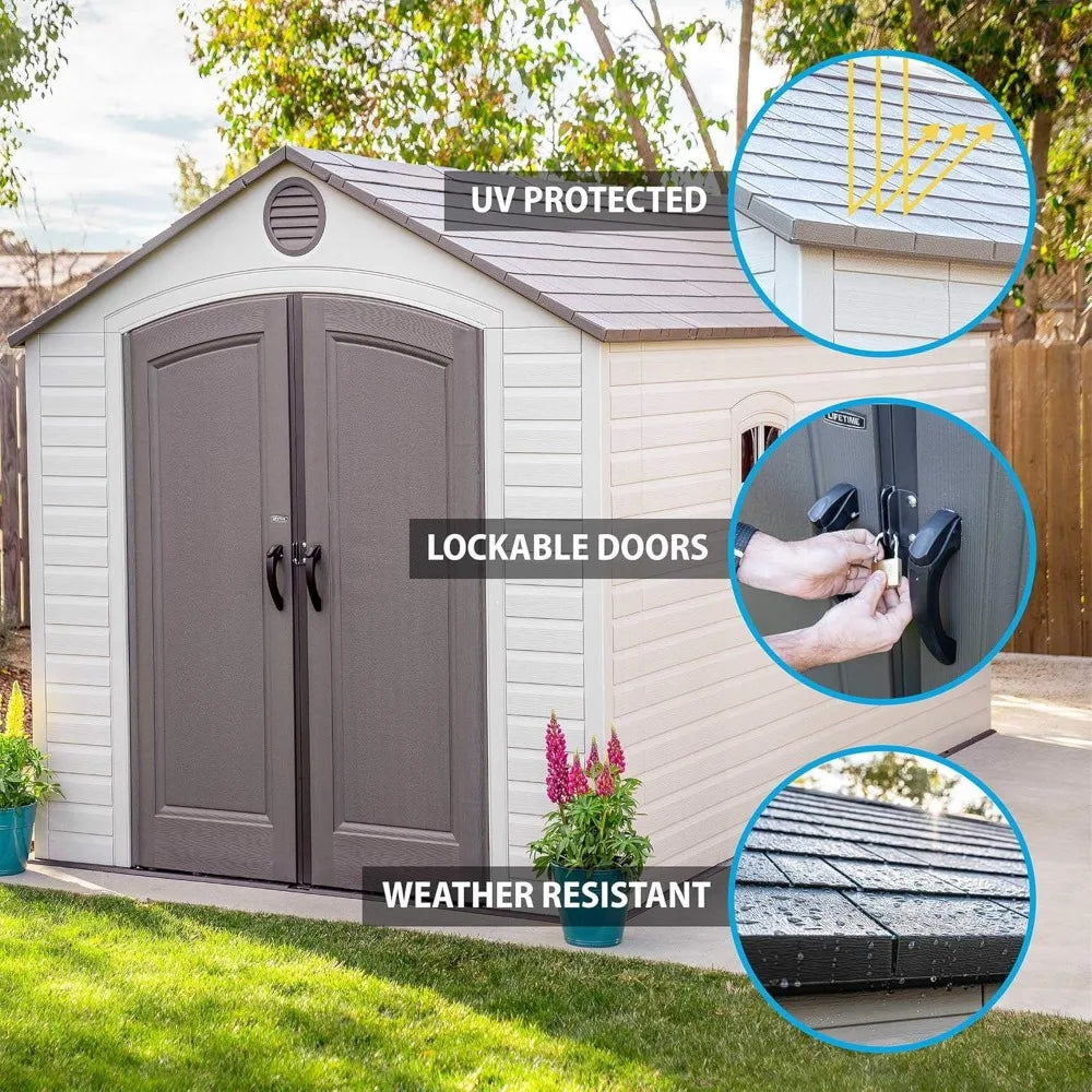 60075 8 X 15 Ft. Outdoor Storage Shed, Desert Sand