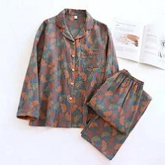 Cloud Cotton Story Japanese Kimono Bathrobe for Couples Sleepwear Crepe
