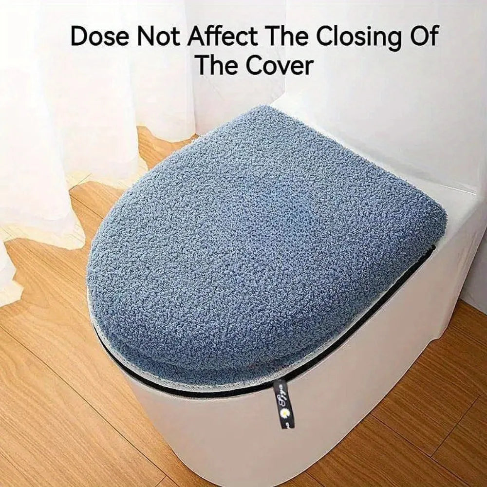 Zhejiang Toilet Seat Cushion Set Winter Thickened With Zipper Handle
