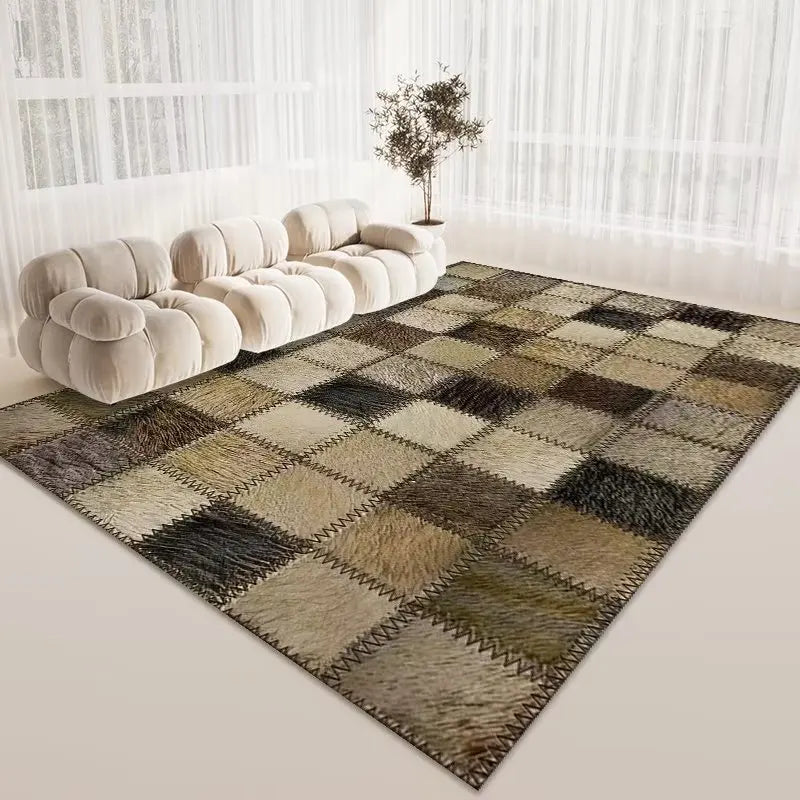 Light Luxury Area Rug Non Slip Large Carpet Living Room