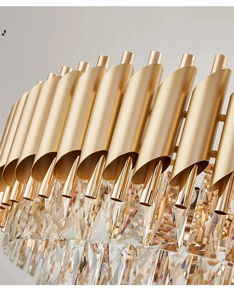CHYMUIO LIGHT Creative Luxury Crystal Chandelier Pendant LED Light