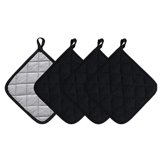 NONECN Kitchen Pot Holders Set Heat Resistant Pure Cotton