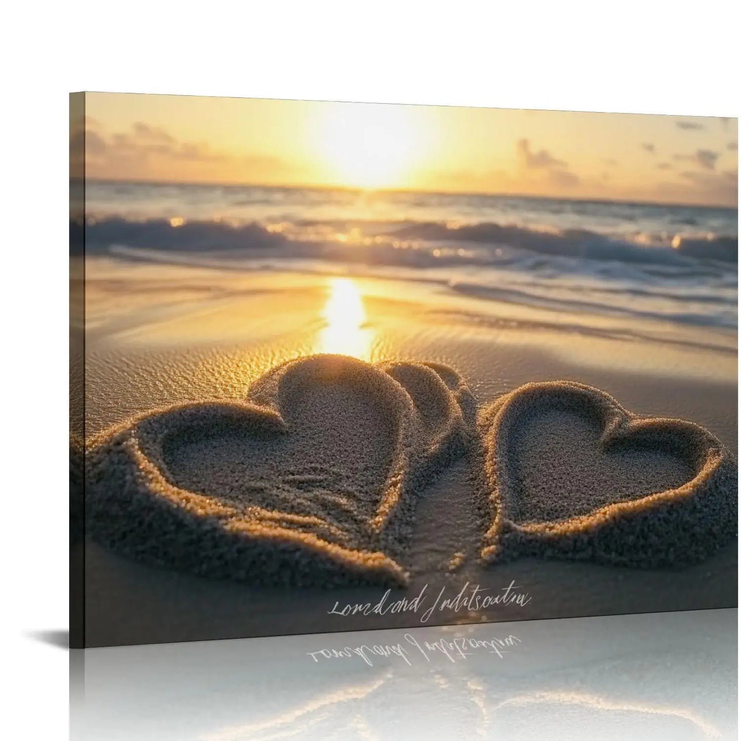 Creative Love Theme Canvas Painting Framed Wall Art Home Decor