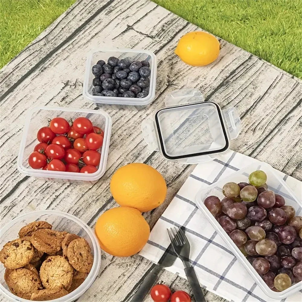 BPA Free Airtight Lunch Boxes Set, Microwave Safe PlasticContainers