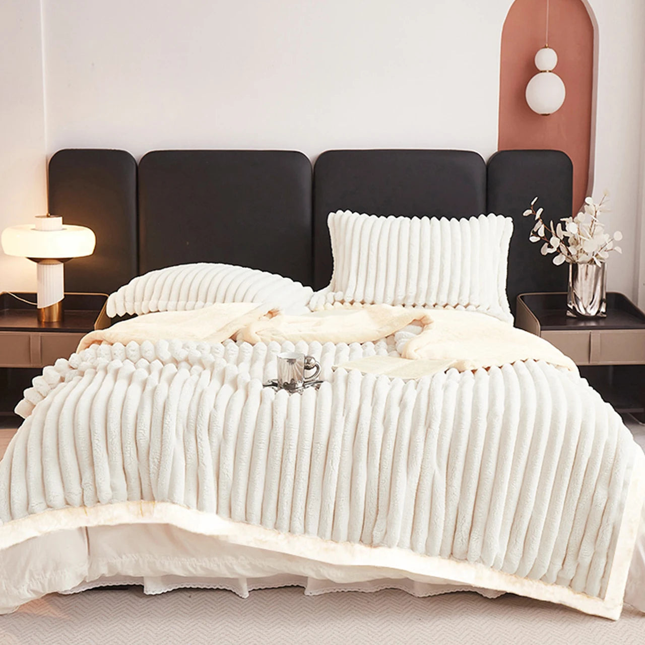 Craft of Weaving Weighted Sherpa Fleece Blanket