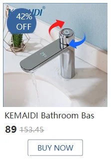 KEMAIDI Round Vessel Sink With Faucet Ceramic Bathroom Set