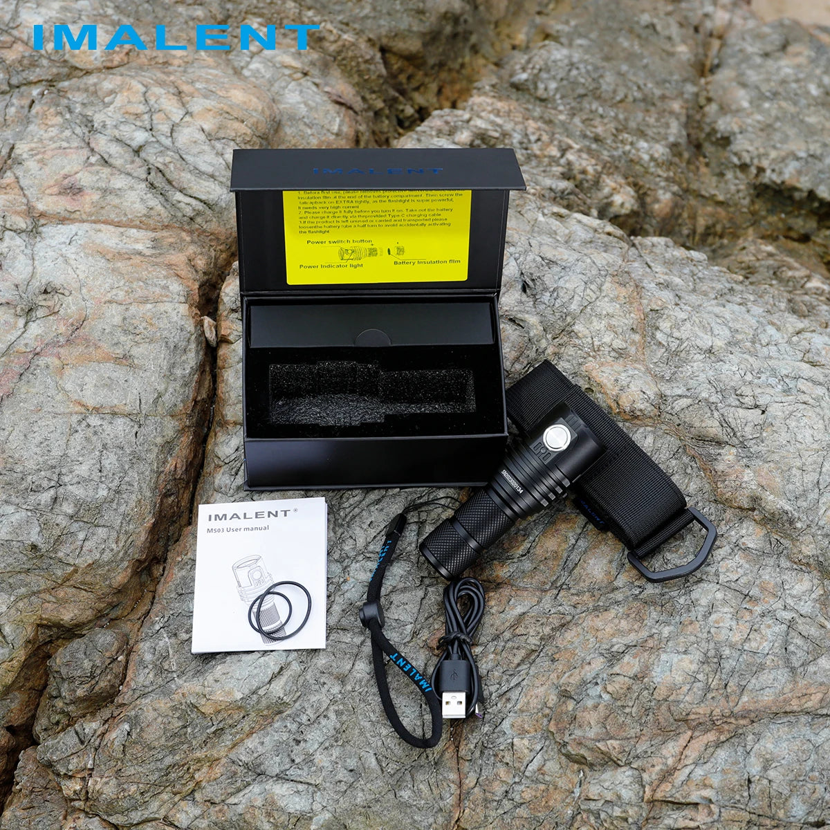 Imalent MS03 13000 Lumens EDC Flashlight Rechargeable Handheld Torch