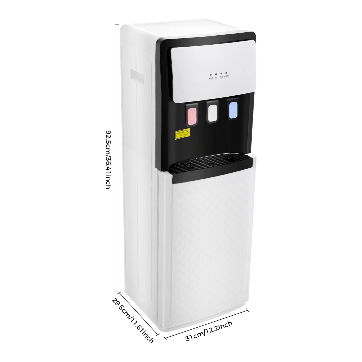 Bottom Load Water Dispenser Hot Cold 3 Temp Modes 500W Heating 90W Cooling