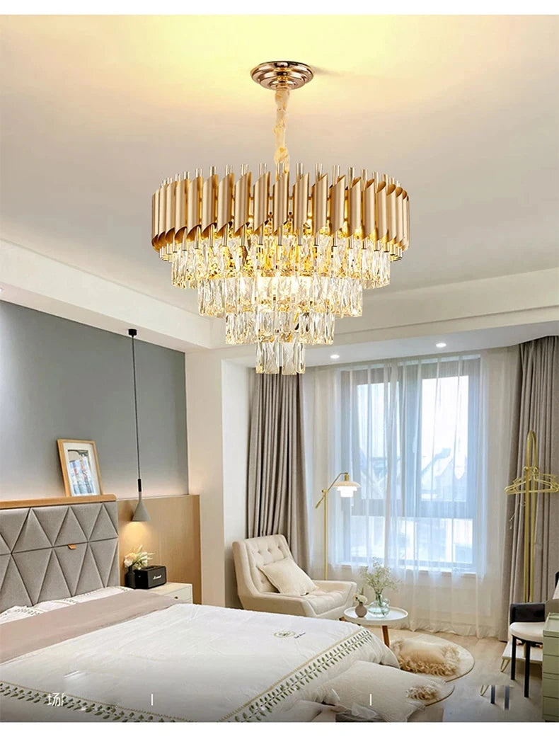 CHYMUIO LIGHT Creative Luxury Crystal Chandelier Pendant Lights