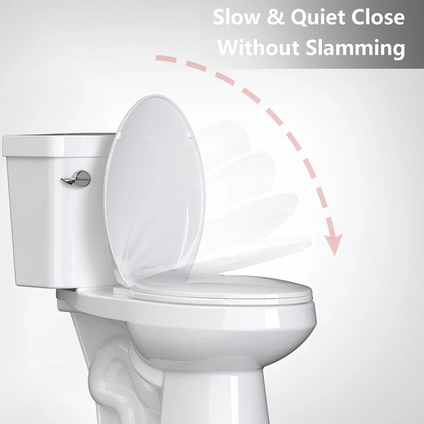 HobbyLane Elongated Toilet Seat With Soft Close And Quick Release