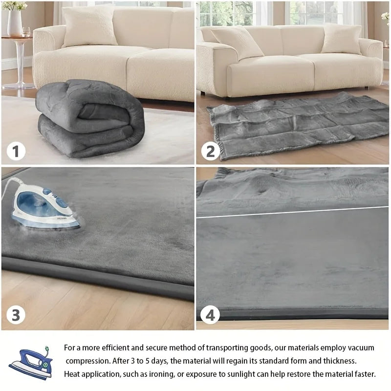 PaPaMat Memory Foam Playpen Mat Non-Slip Soft Velvet Kids Rug