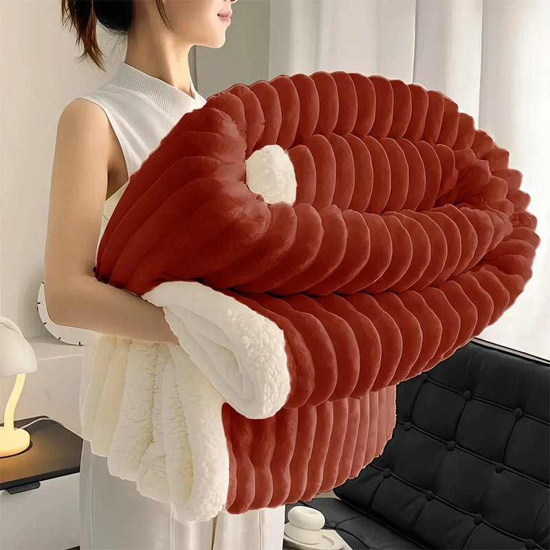 Craft of Weaving Weighted Sherpa Fleece Blanket