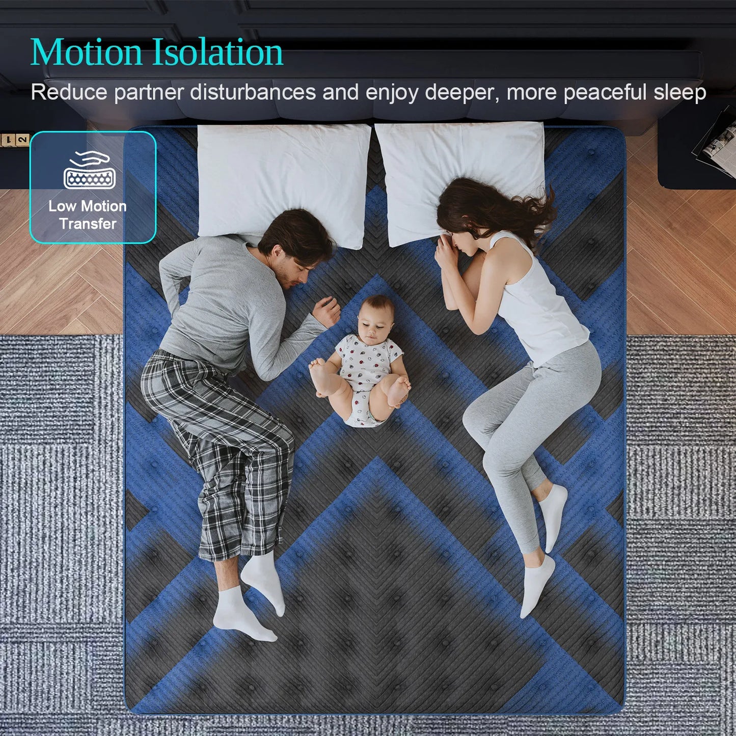 Sweetlove Gel Memory Foam Hybrid Mattress With Pocket Springs