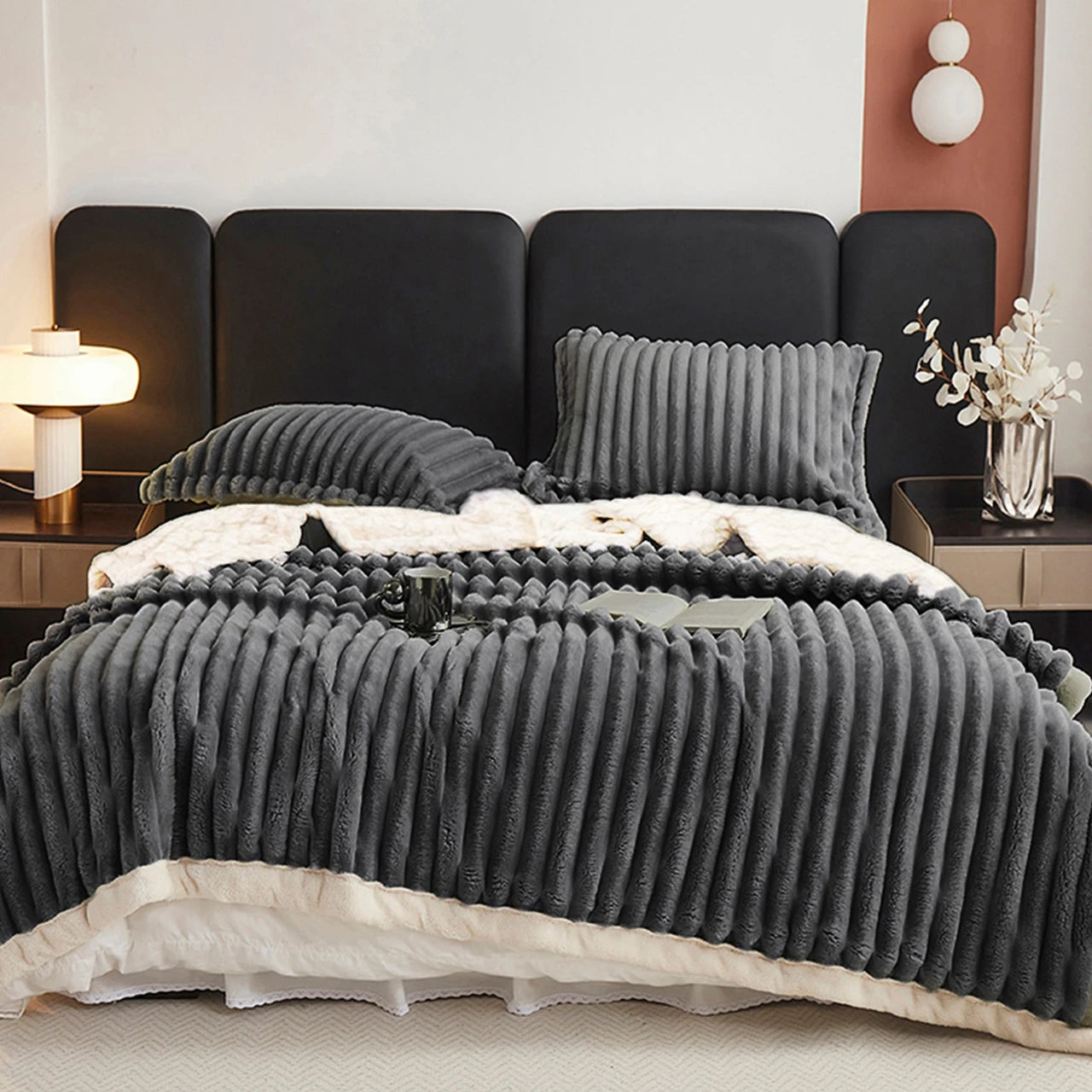 Craft of Weaving Weighted Sherpa Fleece Blanket