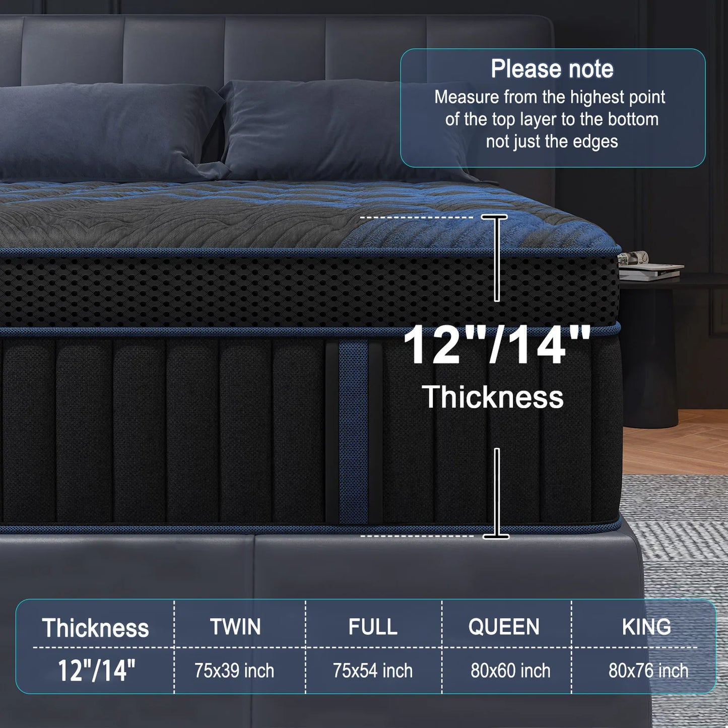 Sweetlove Gel Memory Foam Hybrid Mattress With Pocket Springs