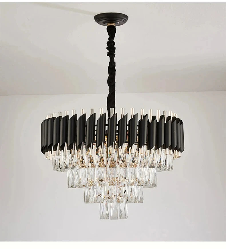 CHYMUIO LIGHT Creative Luxury Crystal Chandelier Pendant LED Light