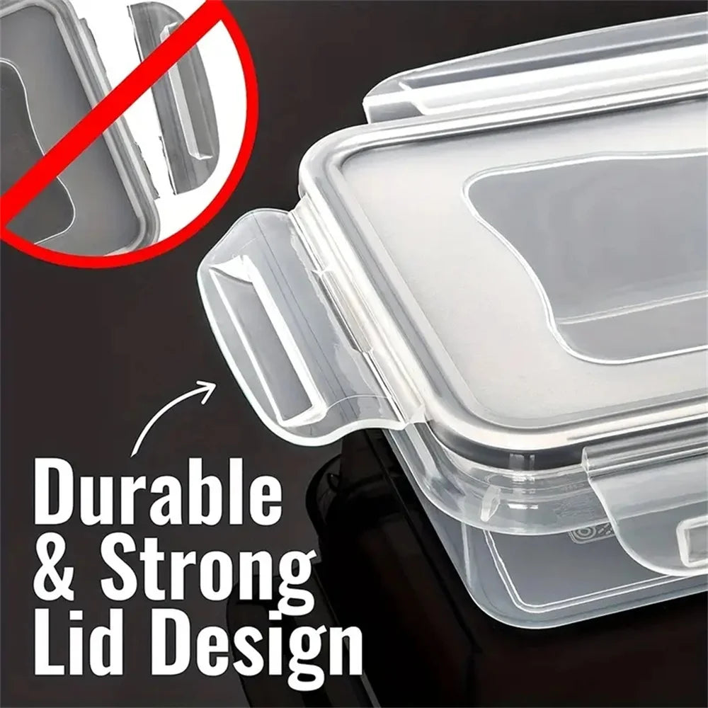 BPA Free Airtight Lunch Boxes Set, Microwave Safe PlasticContainers