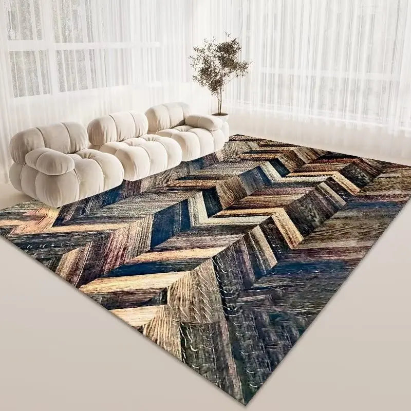 Modern Area Rug Non-Slip Carpet for Living Room and Bedroom
