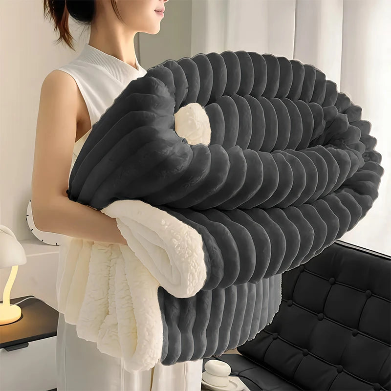 Craft of Weaving Weighted Sherpa Fleece Blanket