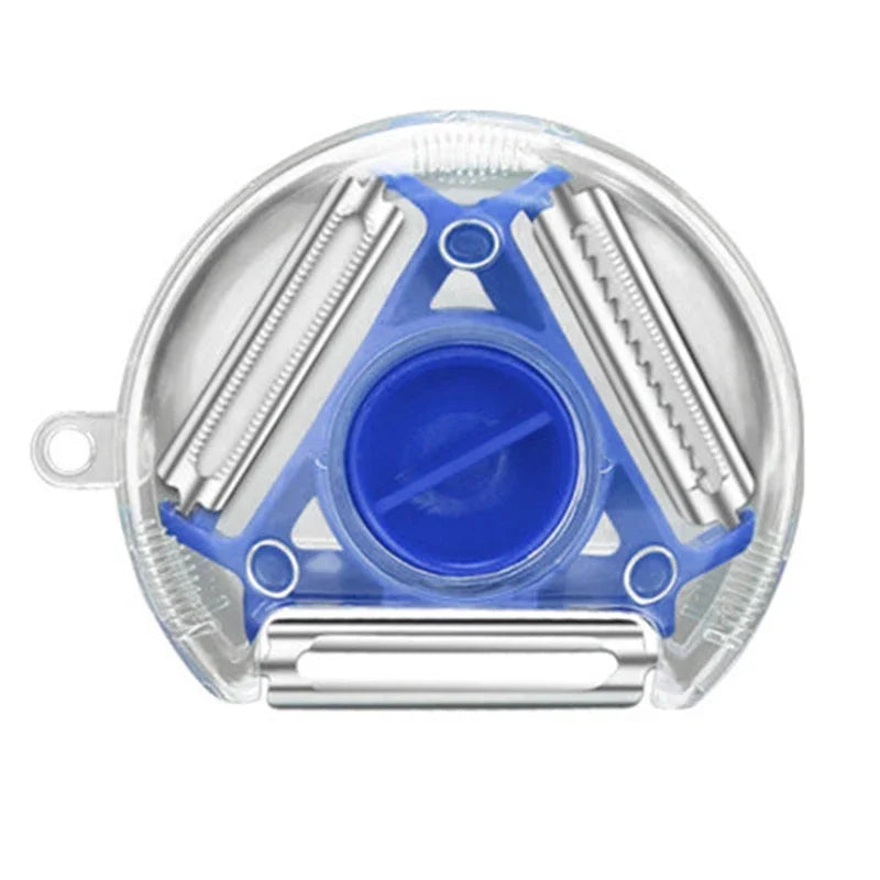 Stainless Steel Magic Trio 3-in-1 Peeler Slicer Shredder Kitchen Tool