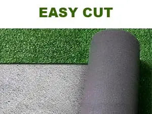 Artificial Grass Synthetic Lawn Outdoor Faux Grass Rug for Patio 0.4 Inch Pile Height 5FTx43FT Astro Turf Grass Roll Carpet Rug