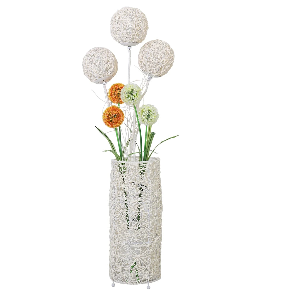 Vrygle Handwoven Modern Floor Lamp for Living Room and Bedroom