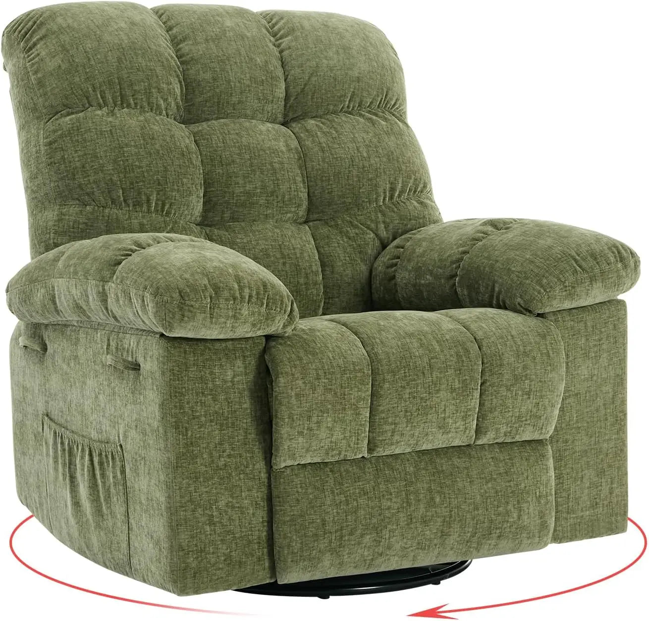 HiMISS Rocker Recliner Chair for Adults Overstuffed Manual Glider Sofa
