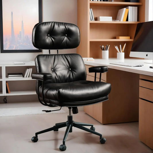 High Back Executive Office Chair with Comfortable Deep Seat,PU Leather Modern Office Chair,Ergonomic Big and, Customized
