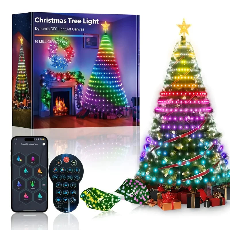 MIMIRGB Smart Christmas Tree Lights With App Control MusicSync IP67