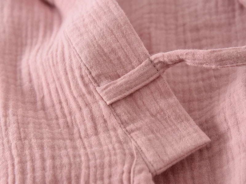 Cloud Cotton Story Japanese Kimono Bathrobe for Couples Sleepwear Crepe