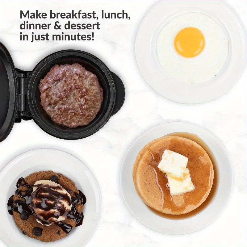 DUTRIEUX Mini Multifunctional Waffle Maker Panini Press