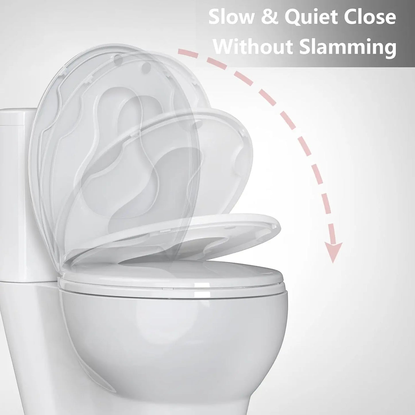 HobbyLane Elongated Toilet Seat With Soft Close And Quick Release