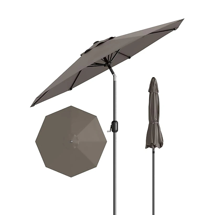 Blissun Outdoor Patio Umbrella With Crank Lift And Tilt