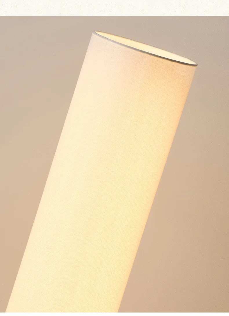 Japanese Retro Wabi-Sabi Solid Wood Floor Lamp for Living Room