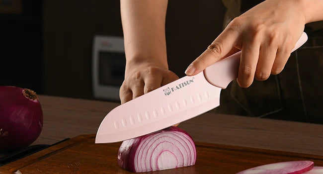 Katisun Knife Set With Blade Covers Carbon Steel Kitchen Tools