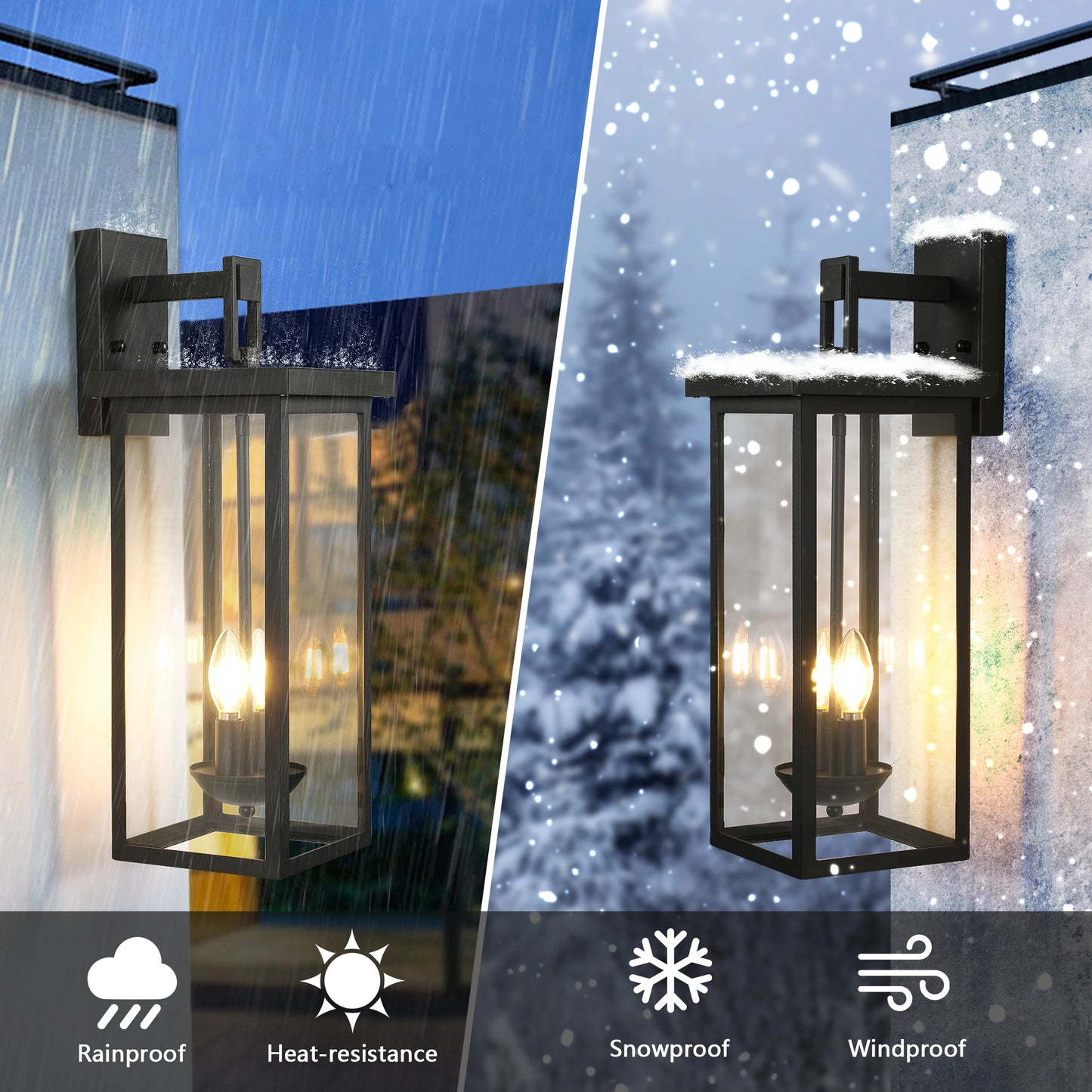 ARLGSITE Outdoor Wall Lantern Dusk To Dawn Sensor Matte Finish