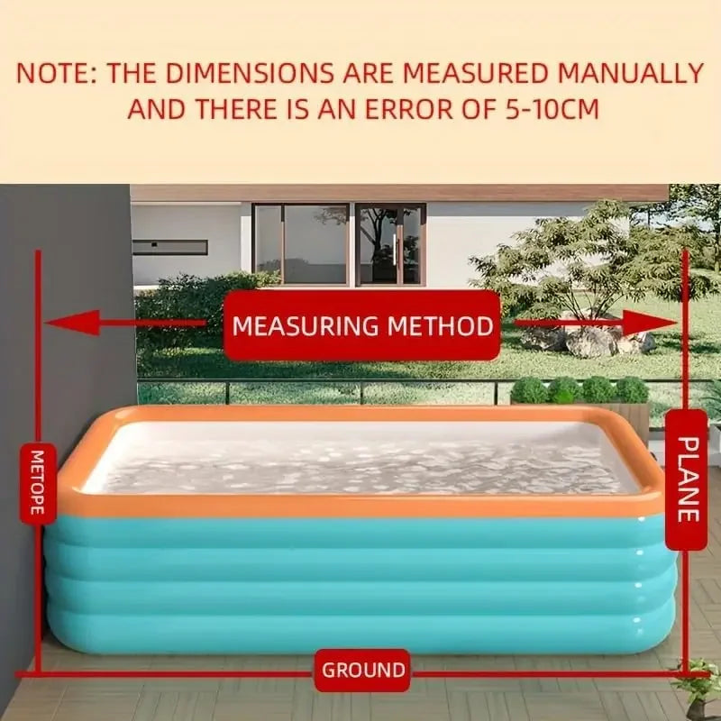 Generic 1 pack long PVC inflatable pool durable and easy to install inflatable swimming pool suitable