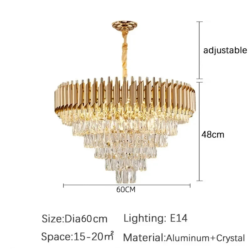 CHYMUIO LIGHT Creative Luxury Crystal Chandelier Pendant Lights